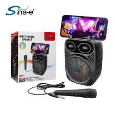 اسپیکر بلوتوثی قابل حمل شارژ با میکروفن و شارژر تایپ C مدلzqs-1362